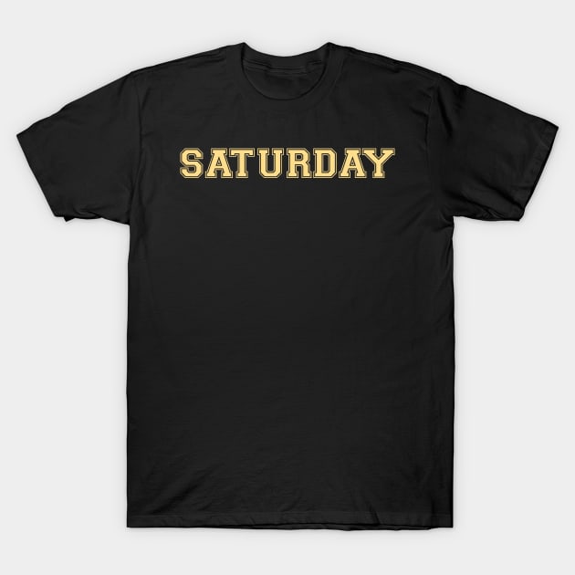 Luxurious Black and Gold Shirt of the Day -- Saturday T-Shirt by WellRed